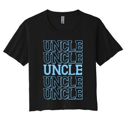 Retro Uncle Pattern Crop Top
