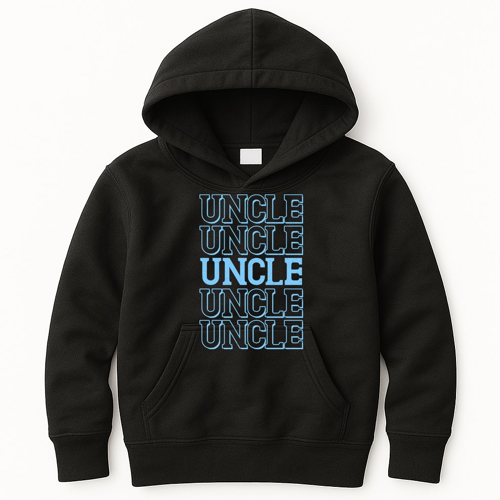 Retro Uncle Pattern Kids Hoodie