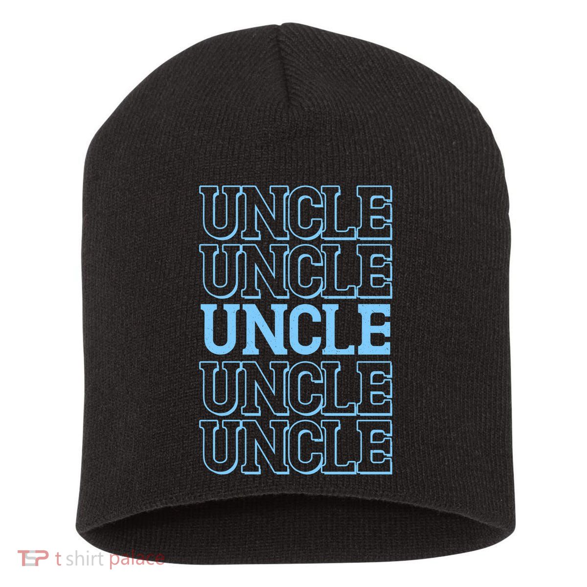 Retro Uncle Pattern Short Acrylic Beanie
