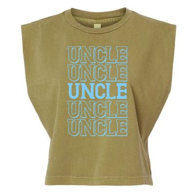 Retro Uncle Pattern Garment-Dyed Women's Muscle Tee