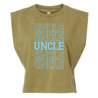 Retro Uncle Pattern Garment-Dyed Women's Muscle Tee