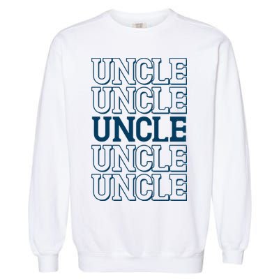 Retro Uncle Pattern Garment-Dyed Sweatshirt