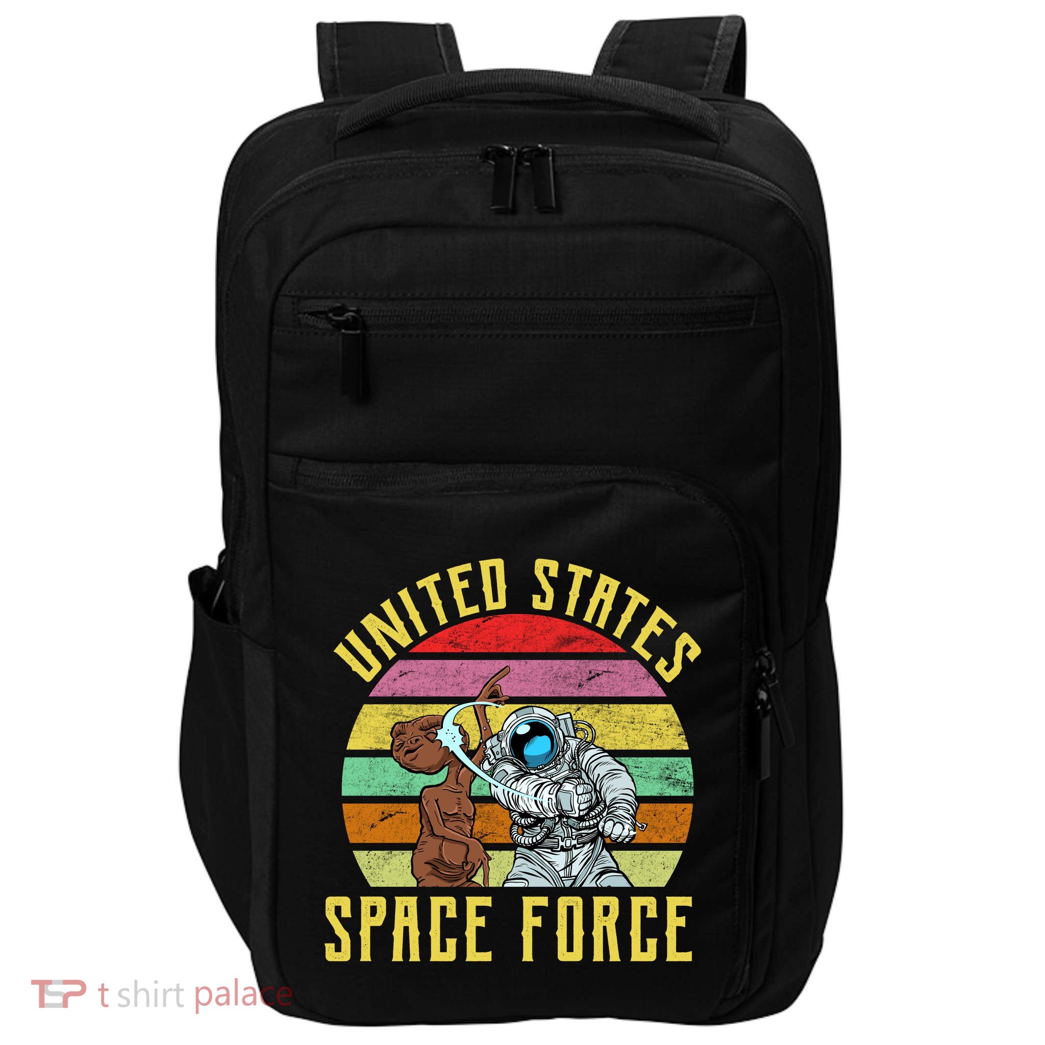 Retro United States Space Force Alien Impact Tech Backpack