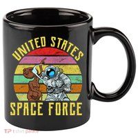Retro United States Space Force Alien 11oz C Handle Ceramic Mug