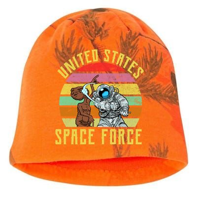 Retro United States Space Force Alien Kati - Camo Knit Beanie