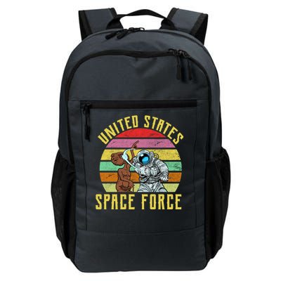 Retro United States Space Force Alien Daily Commute Backpack