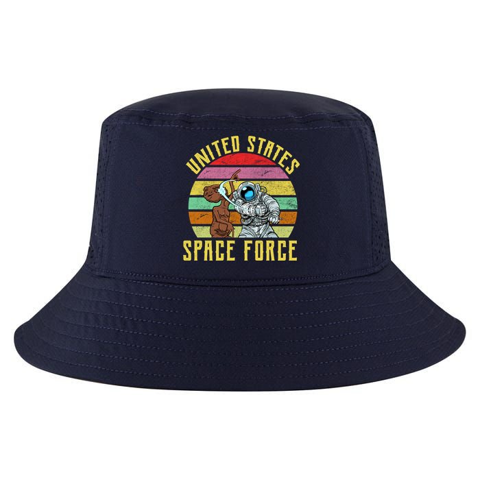 Retro United States Space Force Alien Cool Comfort Performance Bucket Hat