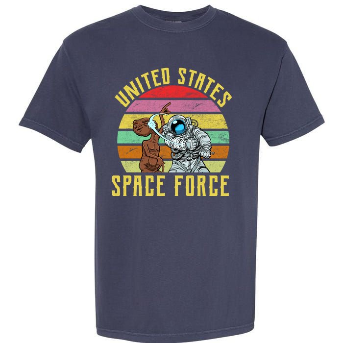 Retro United States Space Force Alien Garment-Dyed Heavyweight T-Shirt