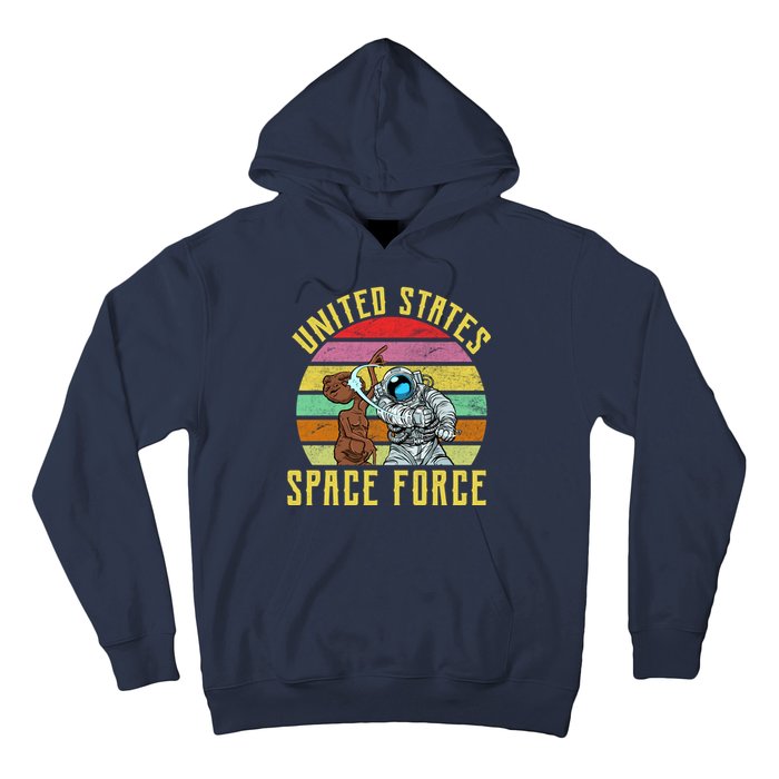 Retro United States Space Force Alien Hoodie