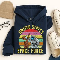 Retro United States Space Force Alien Hoodie