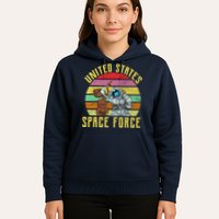 Retro United States Space Force Alien Hoodie