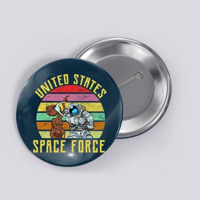 Retro United States Space Force Alien Button