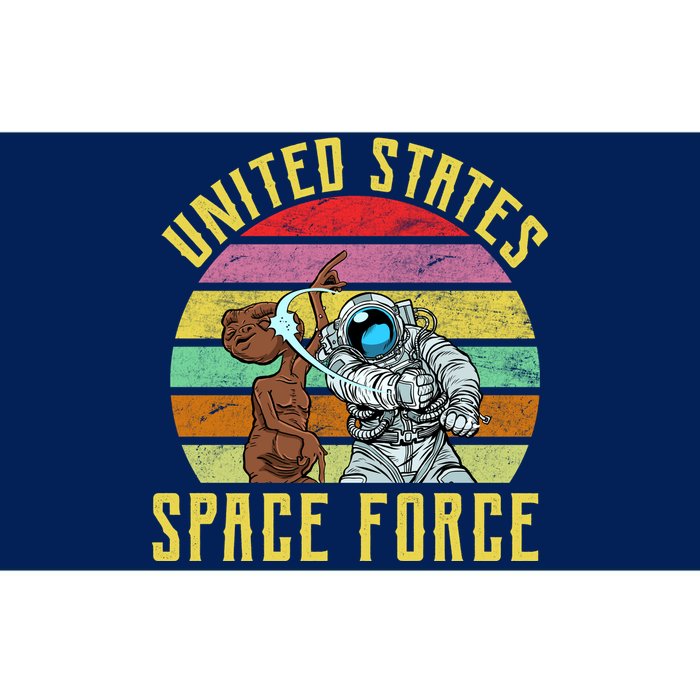 Retro United States Space Force Alien Bumper Sticker