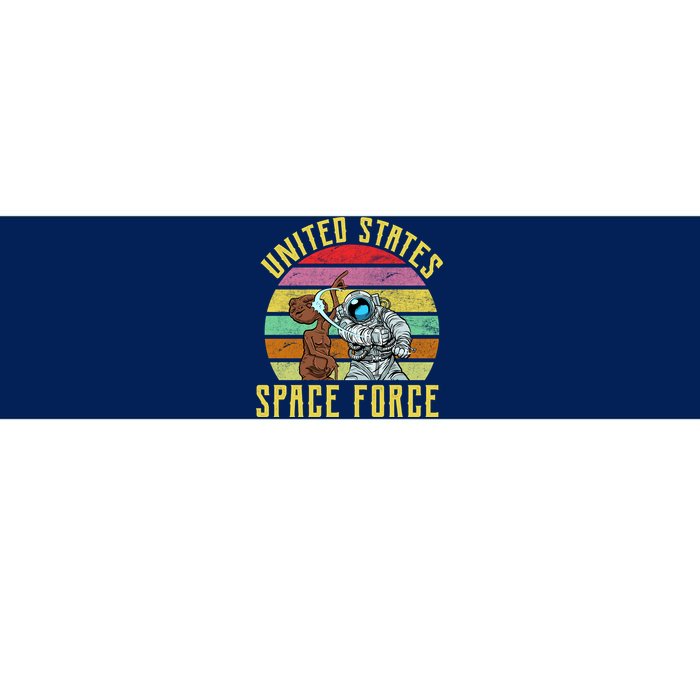 Retro United States Space Force Alien Bumper Sticker