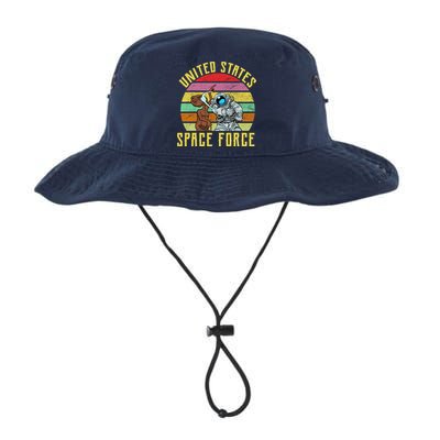 Retro United States Space Force Alien Bucket Hat