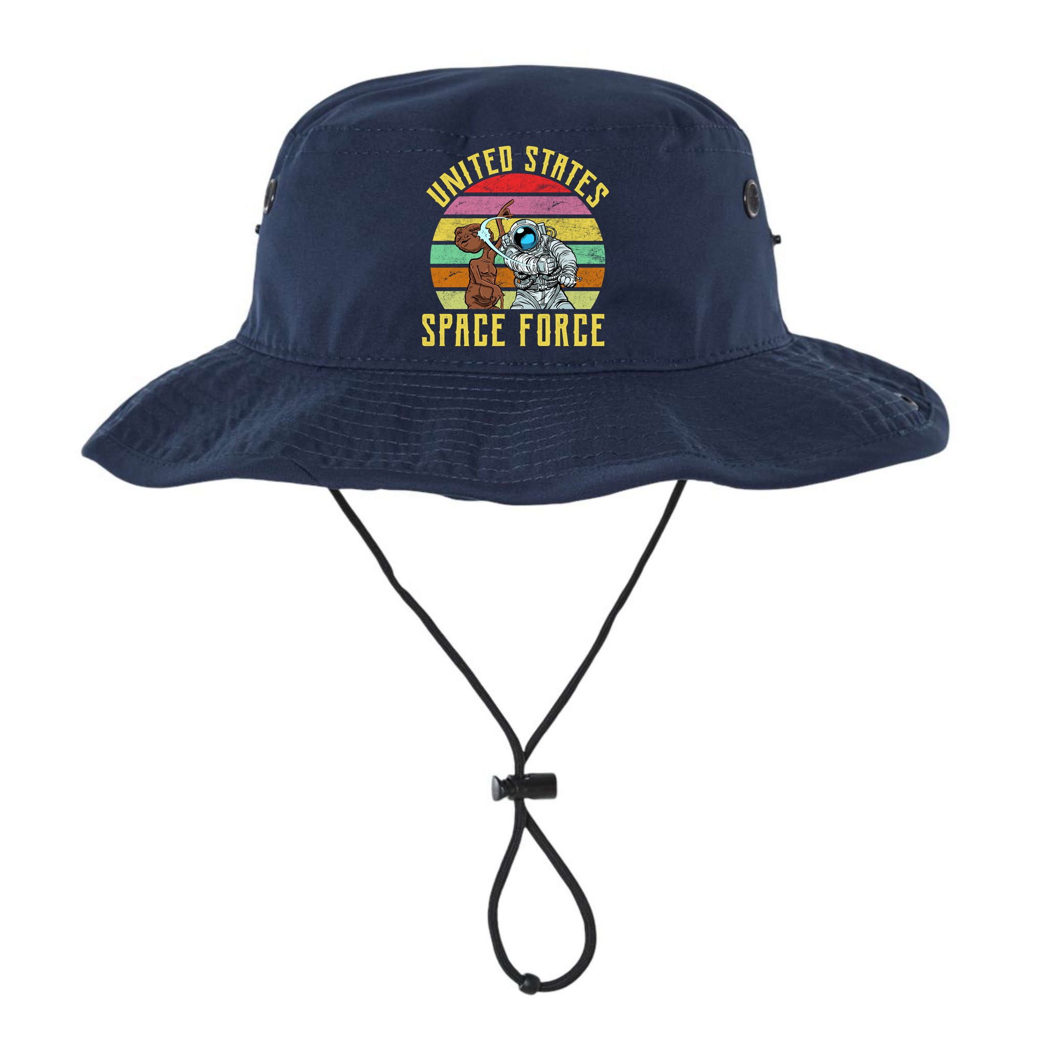 Retro United States Space Force Alien Bucket Hat