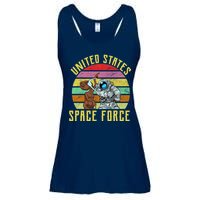 Retro United States Space Force Alien Ladies Essential Flowy Tank