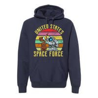 Retro United States Space Force Alien Premium Hoodie