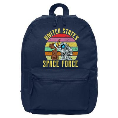 Retro United States Space Force Alien 16 in Basic Backpack