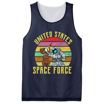 Retro United States Space Force Alien Mesh Reversible Basketball Jersey Tank