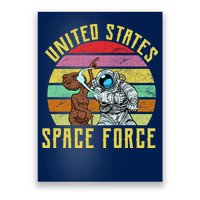 Retro United States Space Force Alien Poster