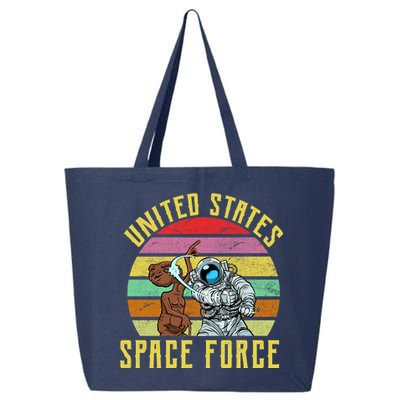 Retro United States Space Force Alien 25L Jumbo Tote