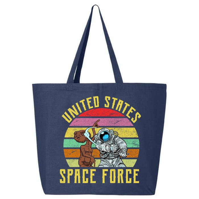 Retro United States Space Force Alien 25L Jumbo Tote