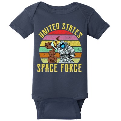 Retro United States Space Force Alien Baby Bodysuit