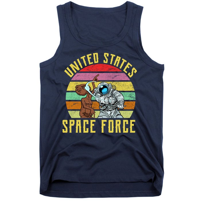 Retro United States Space Force Alien Tank Top