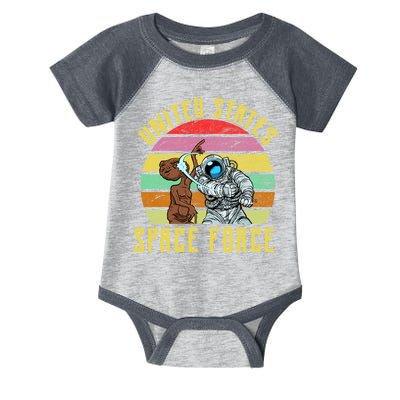 Retro United States Space Force Alien Infant Baby Jersey Bodysuit