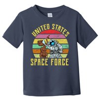 Retro United States Space Force Alien Toddler T-Shirt