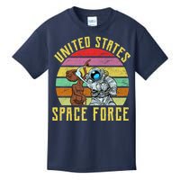 Retro United States Space Force Alien Kids T-Shirt