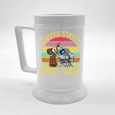 Retro United States Space Force Alien Beer Stein