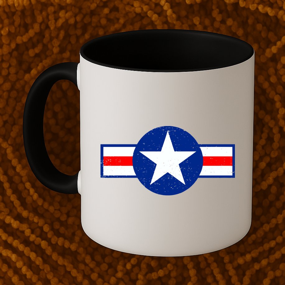 Retro US Army USA Star Logo Mug