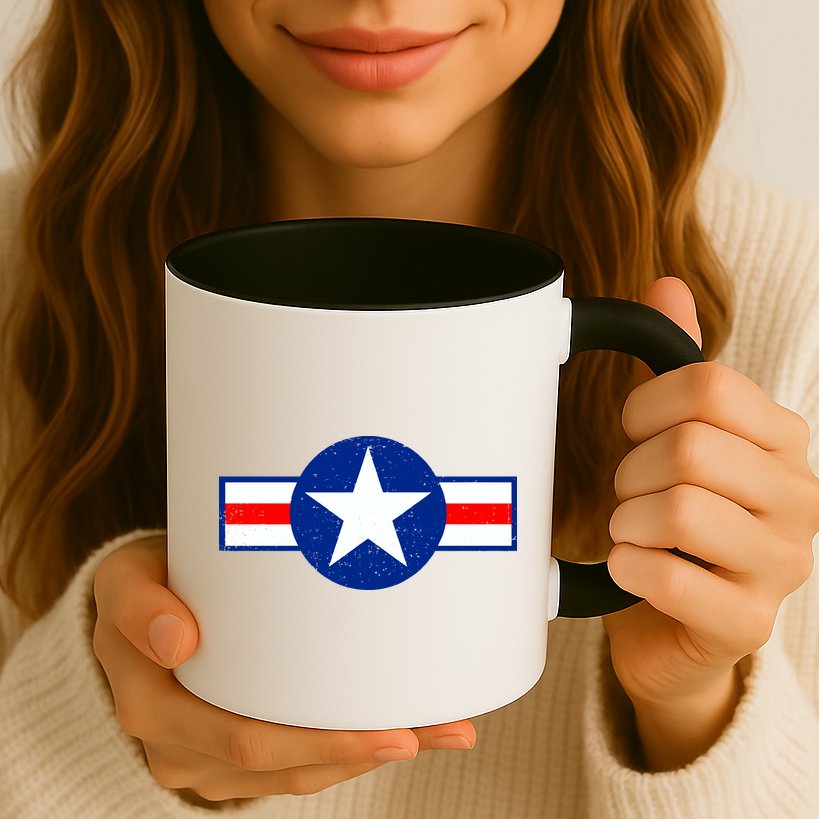 Retro US Army USA Star Logo Mug