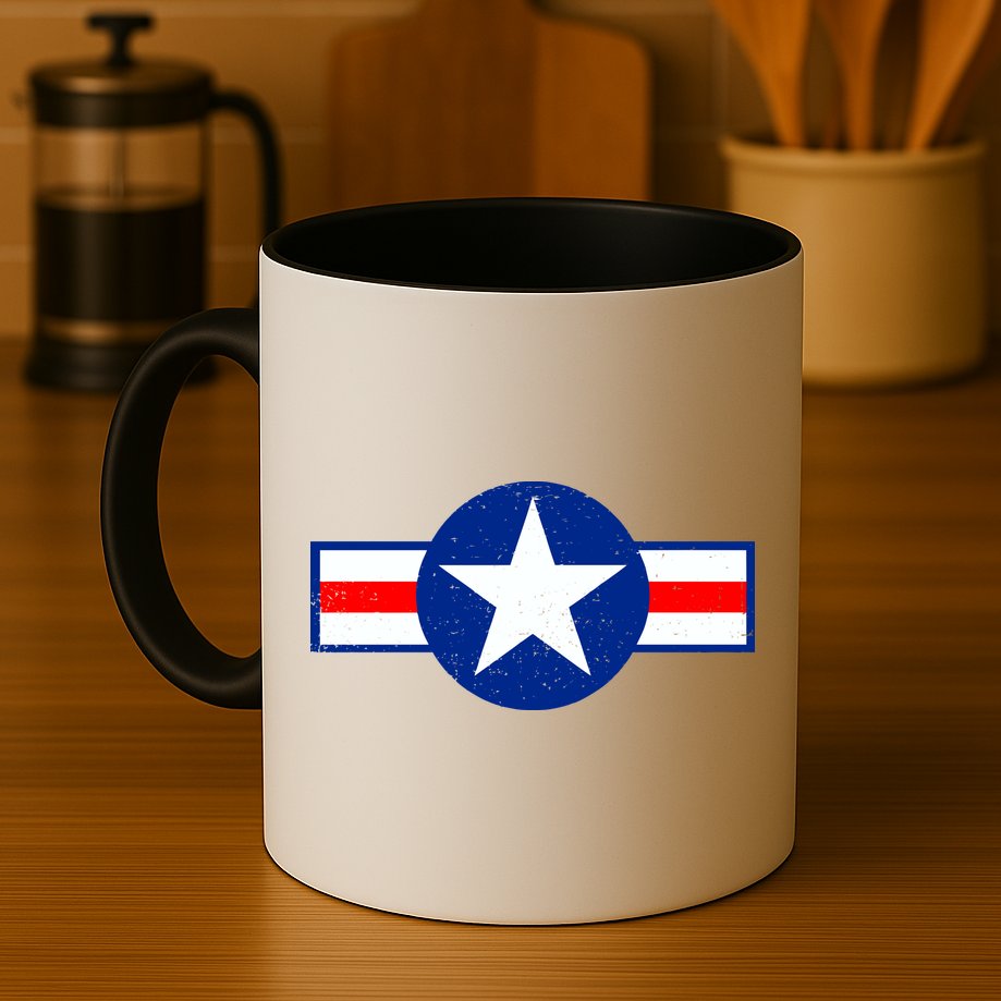 Retro US Army USA Star Logo Mug
