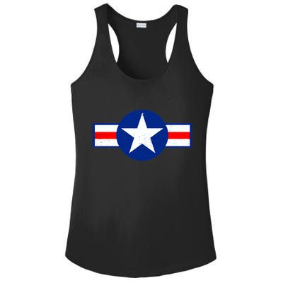 Retro US Army USA Star Logo Ladies PosiCharge Competitor Racerback Tank