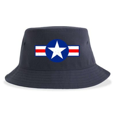 Retro US Army USA Star Logo Sustainable Bucket Hat