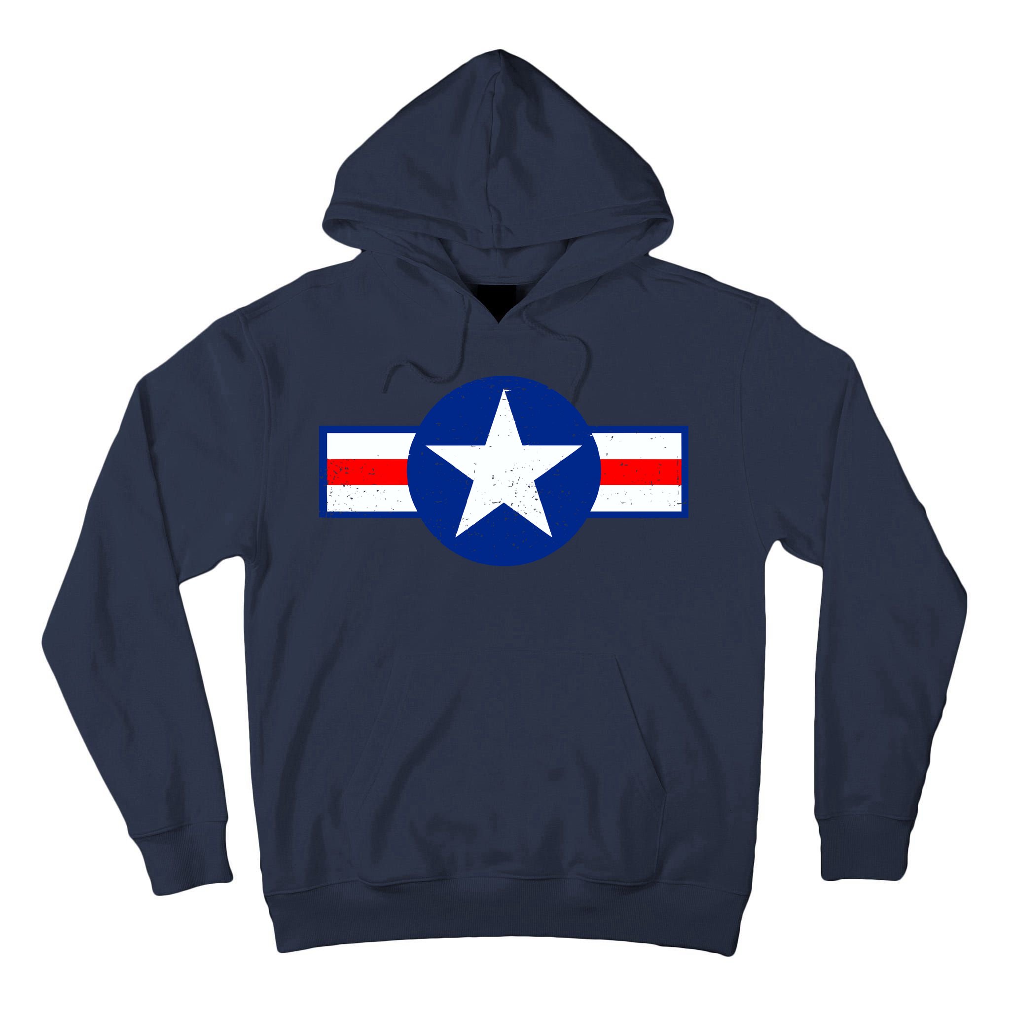 Retro US Army USA Star Logo Tall Hoodie