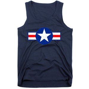 Retro US Army USA Star Logo Tank Top