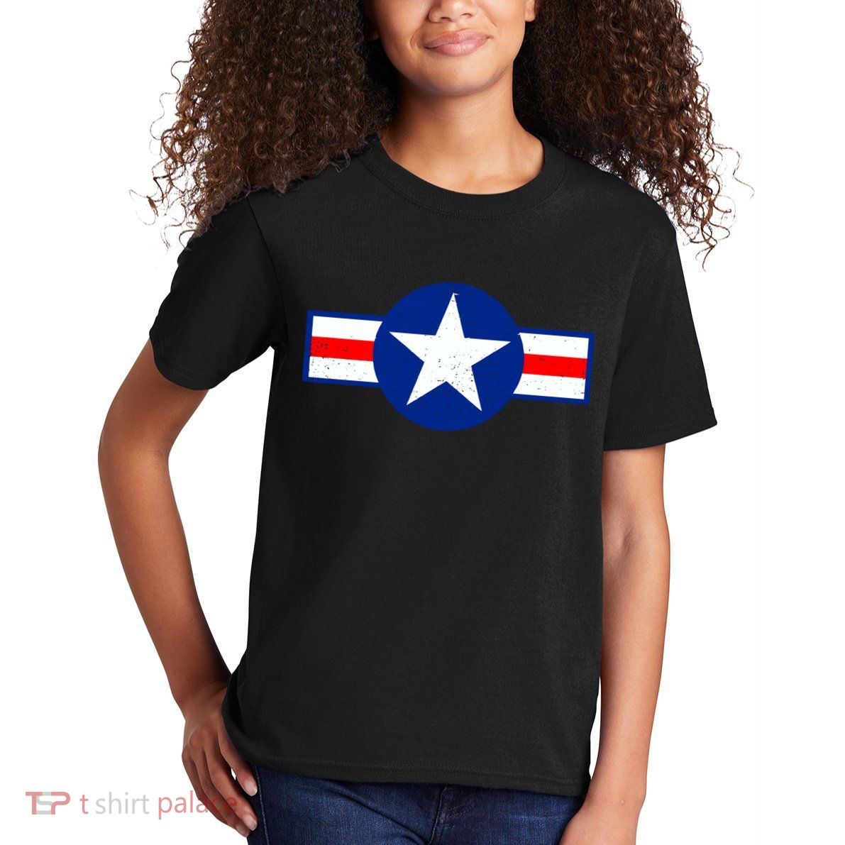 Retro US Army USA Star Logo Kids T-Shirt