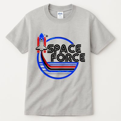 Retro USA American Space Force Emblem Tall T-Shirt