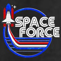 Retro USA American Space Force Emblem Cool Comfort Performance Bucket Hat