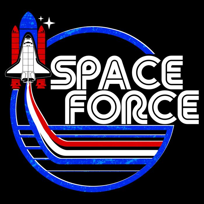 Retro USA American Space Force Emblem 7-Panel Snapback Hat