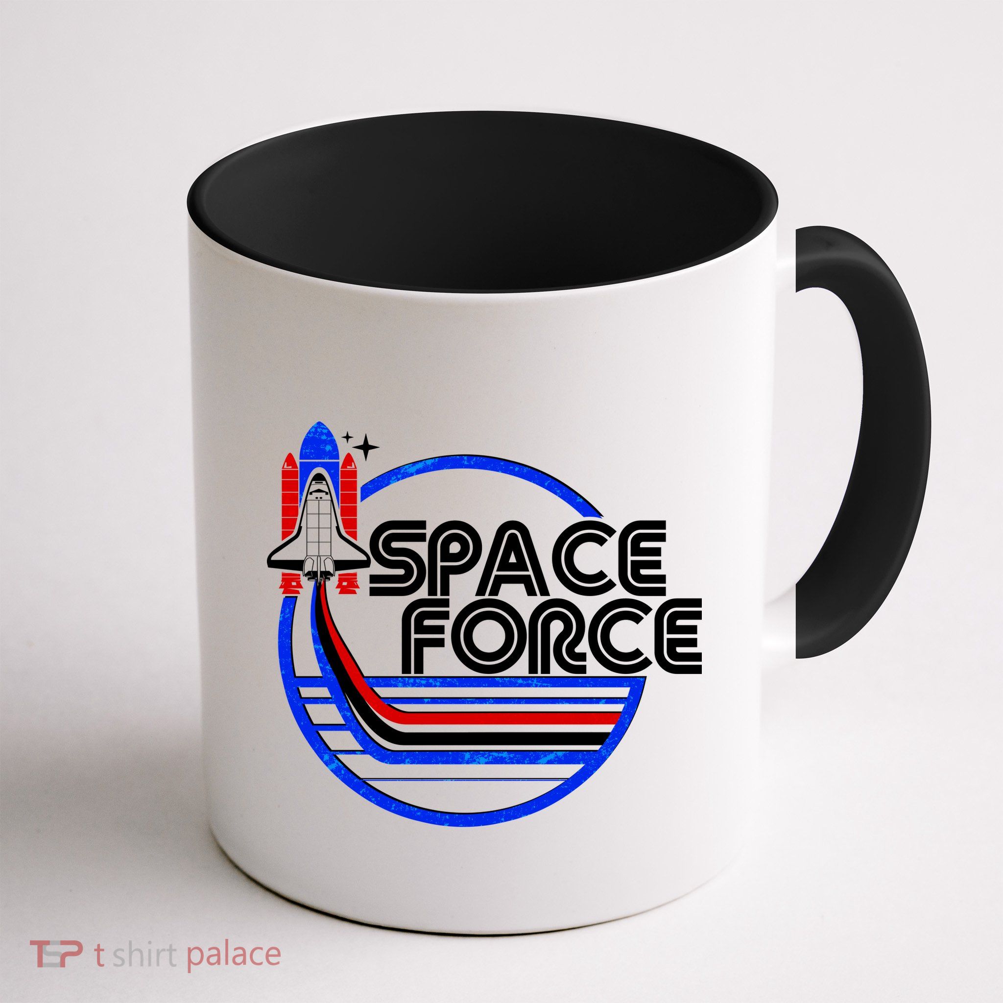 Retro USA American Space Force Emblem Mug