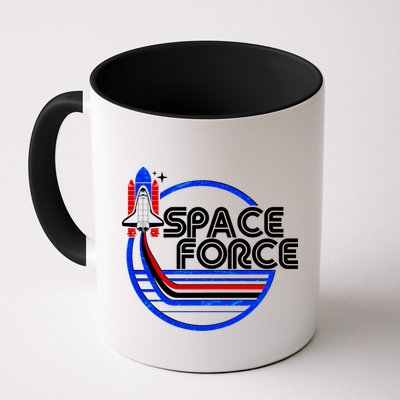 Retro USA American Space Force Emblem Mug