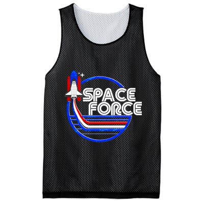 Retro USA American Space Force Emblem Mesh Reversible Basketball Jersey Tank