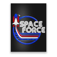 Retro USA American Space Force Emblem Poster