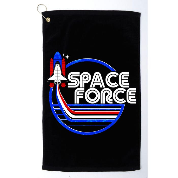 Retro USA American Space Force Emblem Golf Towel