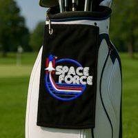 Retro USA American Space Force Emblem Golf Towel